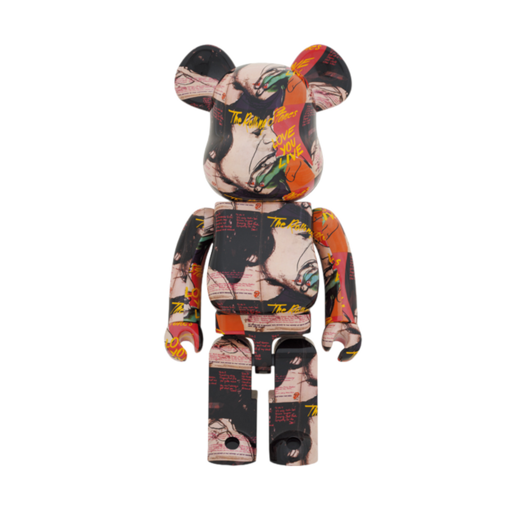 Andy Warhol × The Rolling Stones Love You Live 1000% BE@RBRICK