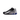 Nike Shox BB4 sneaker in Black Silver colorway, back view