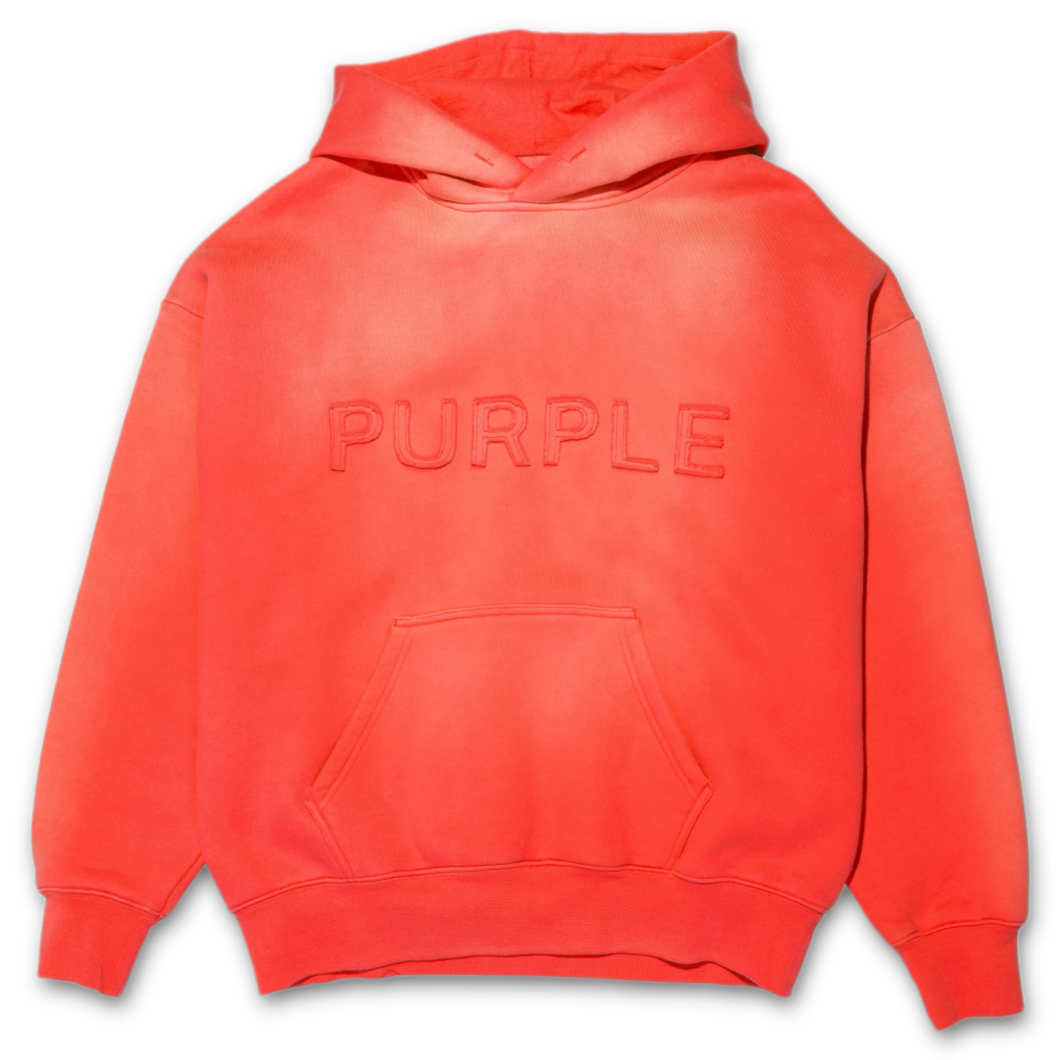 Purple Brand Red HWT Fleece Po Hoody