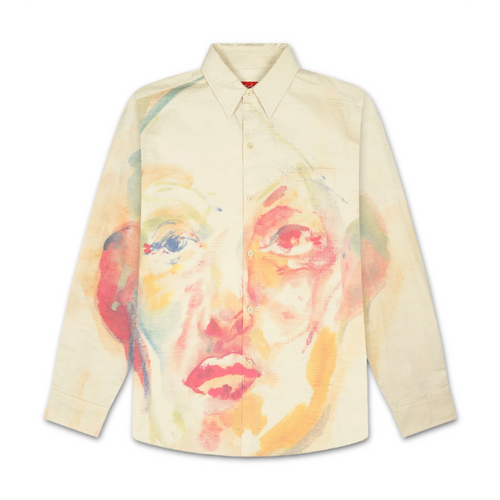 Kidsuper Painted Face Button Up Shirt