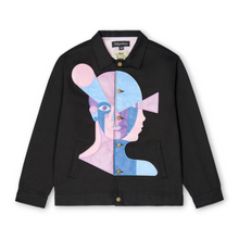 Load image into Gallery viewer, Whose Idea Is It Anyway Patched Work Jacket
